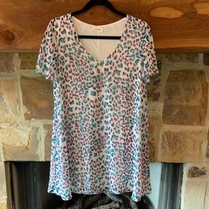 Adrienne Cheetah Print Mini Dress
